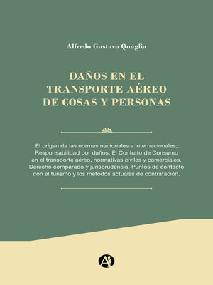 cover image of Daño en el Transporte Aéreo de cosas y personas